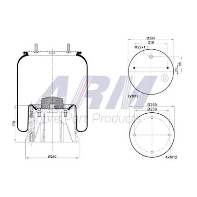 Complete Air Spring - 0.60.479