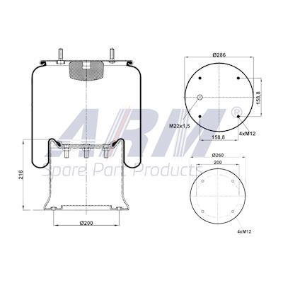 Complete Air Spring - 0.60.924