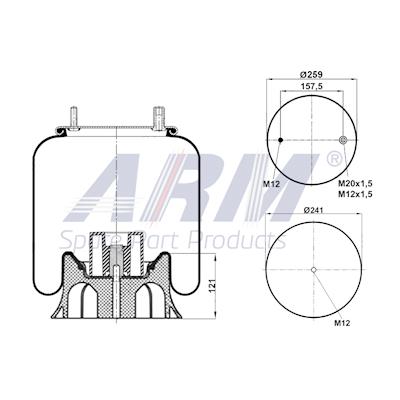 Complete Air Spring - 0.60.867