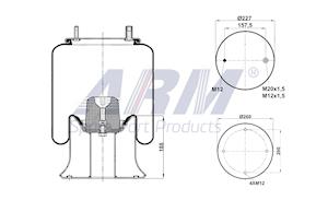 Complete Air Spring - 0.60.925