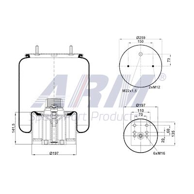 Complete Air Spring - 0.60.941