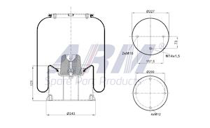 Complete Air Spring - 0.60.942