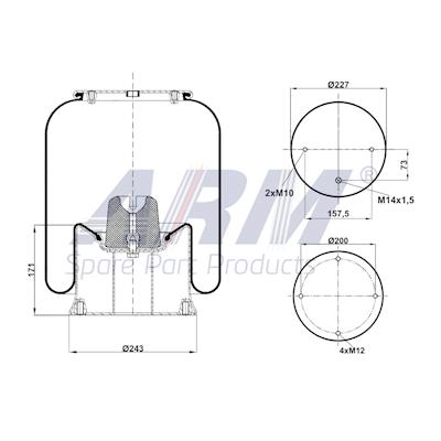 Complete Air Spring - 0.60.942