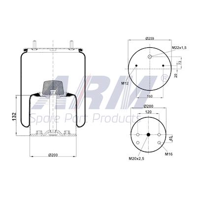 Complete Air Spring - 0.60.943