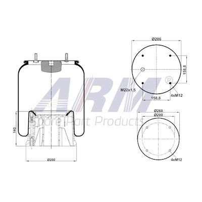 Complete Air Spring - 0.60.946