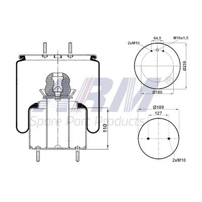 Complete Air Spring - 0.60.947