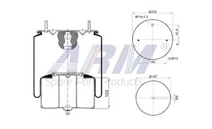 Complete Air Spring - 0.60.948