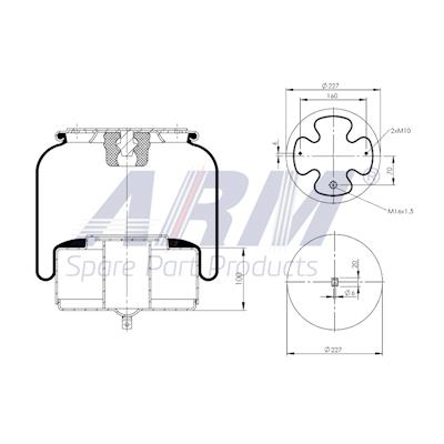 Complete Air Spring - 0.60.949