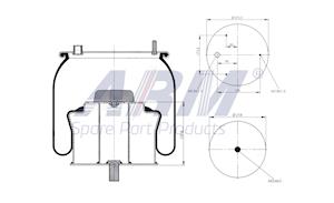 Complete Air Spring - 0.60.950