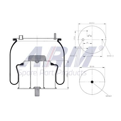 Complete Air Spring - 0.60.950