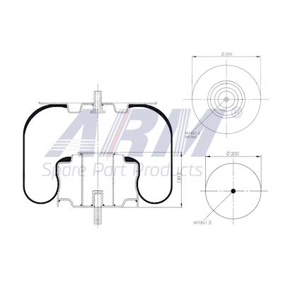 Complete Air Spring - 0.60.951