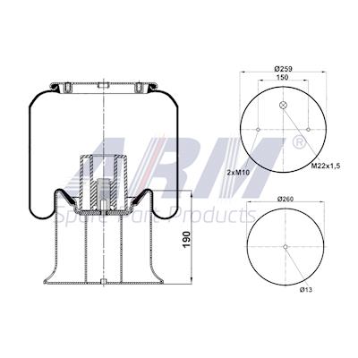 Complete Air Spring - 0.60.952