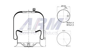 Complete Air Spring - 0.60.954