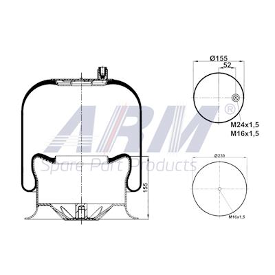 Complete Air Spring - 0.60.954