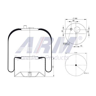 Complete Air Spring - 0.60.958