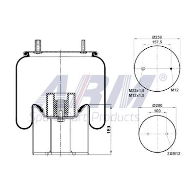 Complete Air Spring - 0.60.960