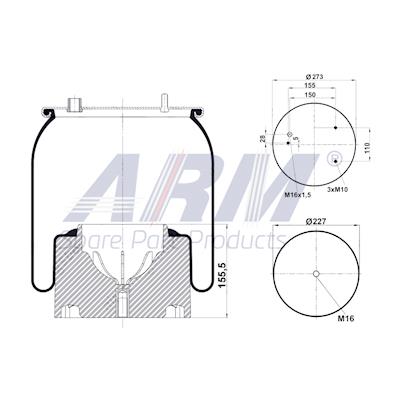 Complete Air Spring - 0.60.961