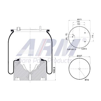 Complete Air Spring - 0.60.962