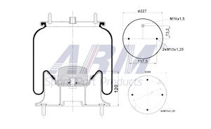 Complete Air Spring - 0.60.965