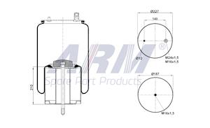 Complete Air Spring - 0.60.966