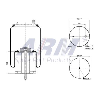 Complete Air Spring - 0.60.966