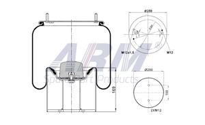 Complete Air Spring - 0.60.967