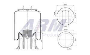 Complete Air Spring - 0.60.968