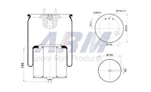 Complete Air Spring - 0.60.969