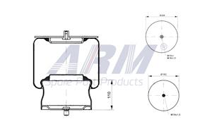 Complete Air Spring - 0.60.970