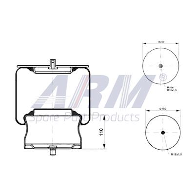 Complete Air Spring - 0.60.970