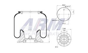 Complete Air Spring - 0.60.971