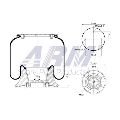 Complete Air Spring - 0.60.971