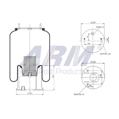 Complete Air Spring - 0.60.972