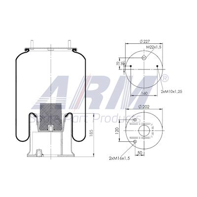 Complete Air Spring - 0.60.973