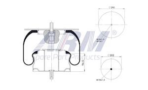 Complete Air Spring - 0.60.974