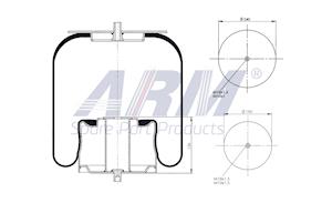 Complete Air Spring - 0.60.975