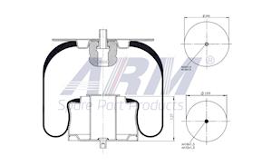 Complete Air Spring - 0.60.977