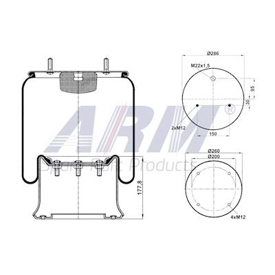 Complete Air Spring - 0.60.978