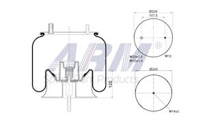 Complete Air Spring - 0.60.982