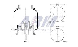 Complete Air Spring - 0.60.983