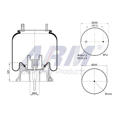 Complete Air Spring - 0.60.983