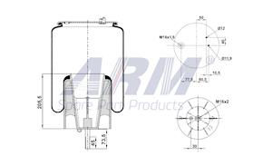 Complete Air Spring - 0.60.861