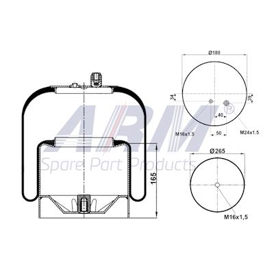 Complete Air Spring - 0.60.984