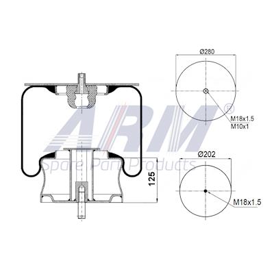 Complete Air Spring - 0.60.987