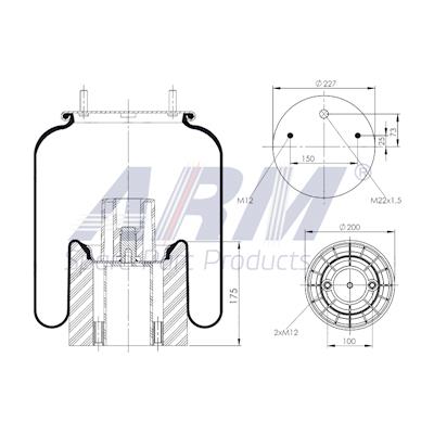 Complete Air Spring - 0.60.988