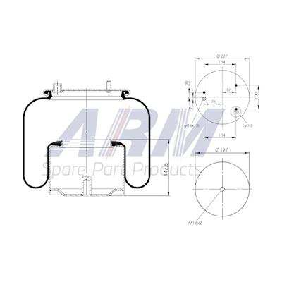 Complete Air Spring - 0.60.996