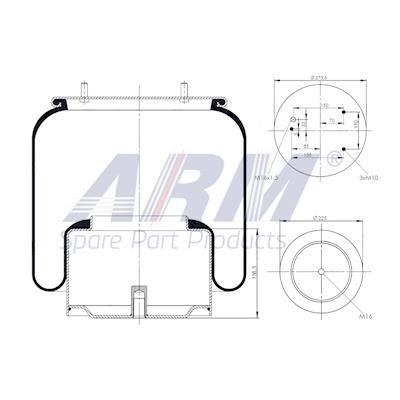 Complete Air Spring - 0.60.997