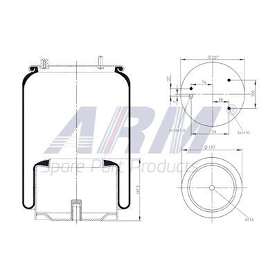 Complete Air Spring - 0.60.998