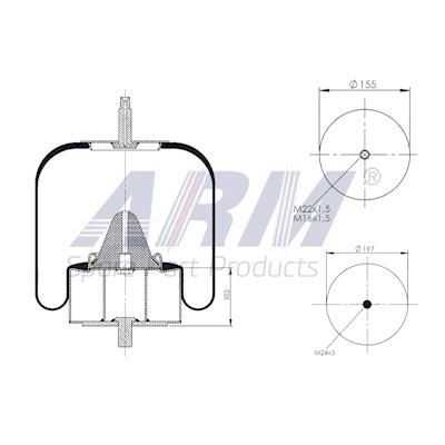 Complete Air Spring - 0.60.1004