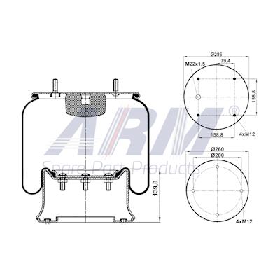 Complete Air Spring - 0.60.1045